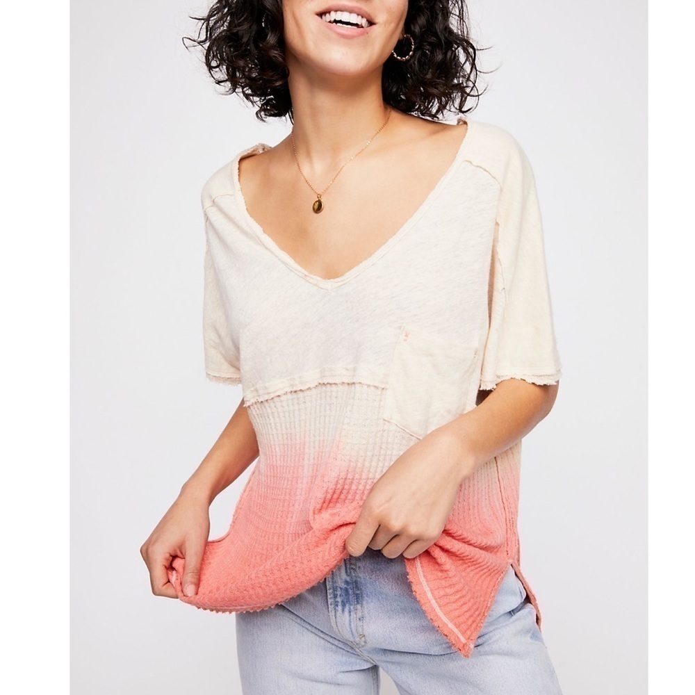 Free People Sun Dial Tee In Sand